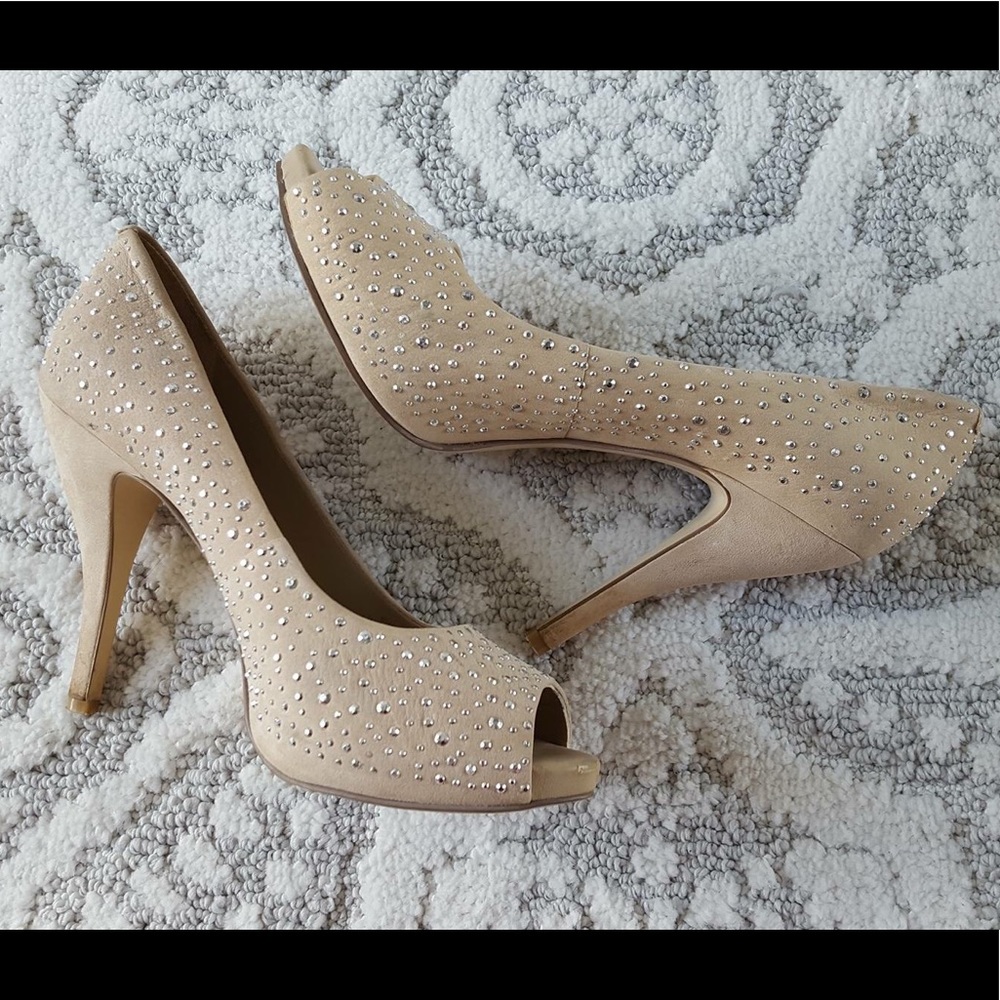 Studded Nude Gianni Bono Heels
